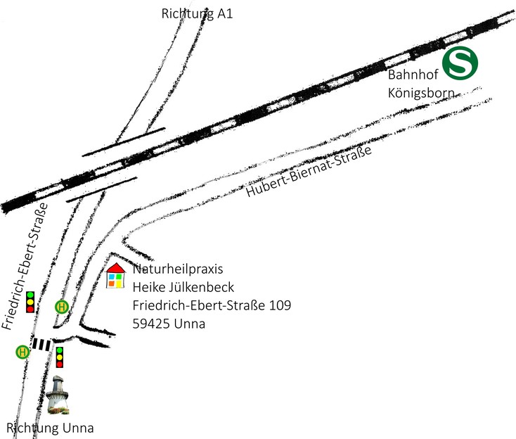 Anfahrt Naturheilpraxis Heike Jülkenbeck